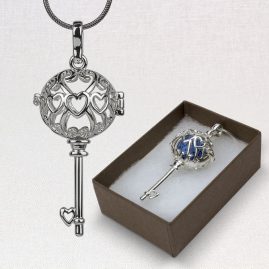 Sun’s Eye Heart Shaped Key Locket and Clay Diffuser Ball Set