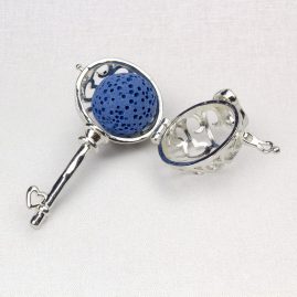 Sun’s Eye Heart Shaped Key Locket and Clay Diffuser Ball Set