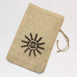 Sun's Eye Burlap Bag