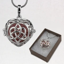 Aromatherapy Enclosure Locket - Love Knot